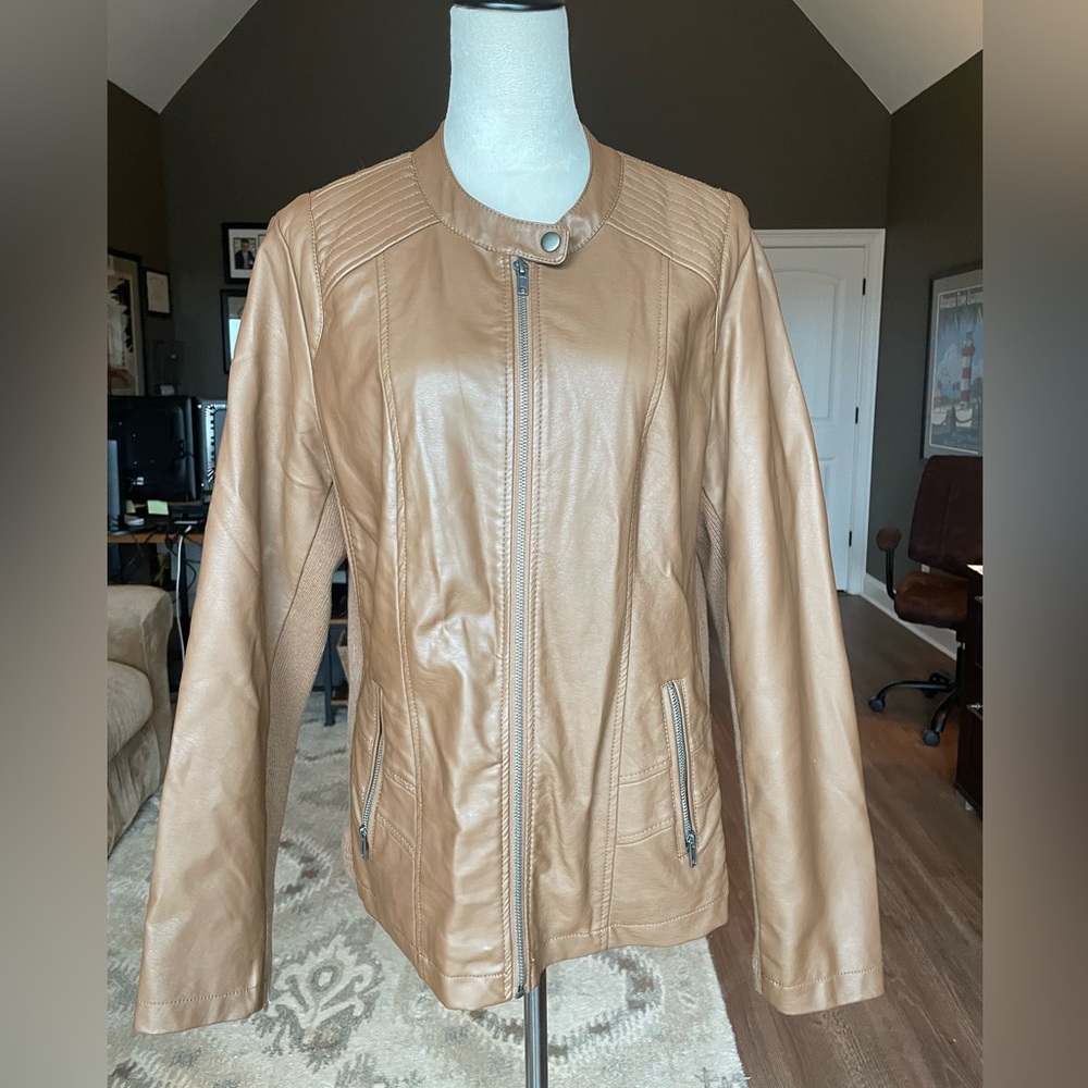 Faux Leather Jacket